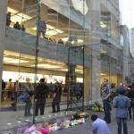 Flowers for Steve at the Apple Store
